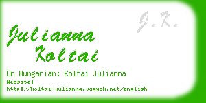 julianna koltai business card
